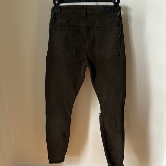 RtA Prince Distressed Skinny Jeans in Olive Wash Size 28 - Picture 12 of 14